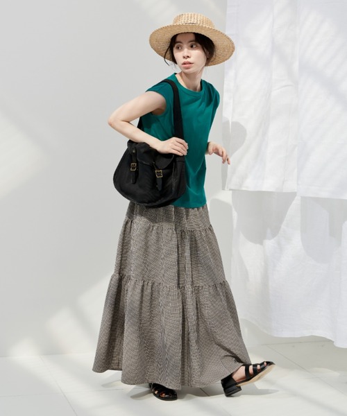 Libra Cue(リブラ キュー)の「“ポストマンショルダーバッグ” A4サイズ収納可能、軽くデイリーに使えるショルダーバッグ(ショルダーバッグ・レディース・ブラック/アイボリー・FREE)」の17枚目の写真