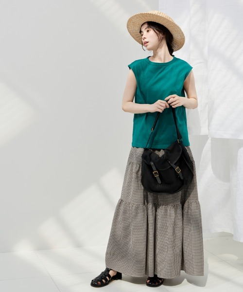 Libra Cue(リブラ キュー)の「“ポストマンショルダーバッグ” A4サイズ収納可能、軽くデイリーに使えるショルダーバッグ(ショルダーバッグ・レディース・ブラック/アイボリー・FREE)」の14枚目の写真