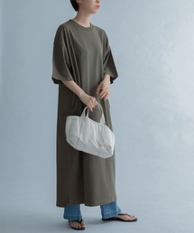 FORK&SPOON　ワイドハーフスリーブワンピース