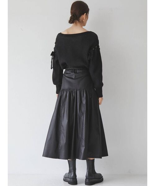 LAGUNAMOON(ラグナムーン)の「チンツギャザーマキシスカート(スカート・レディース・ブラック/ベージュ/カーキ・SMALL/MEDIUM)」の15枚目の写真