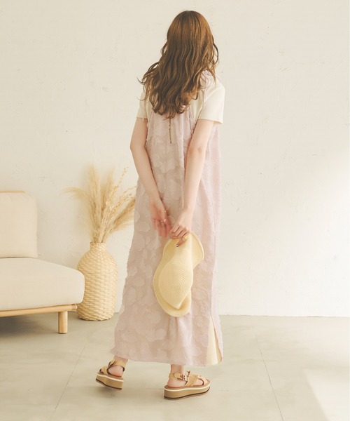 Ambre Neige(アンブルネージュ)の「オパールシアーキャミワンピース/【WEB/EC限定商品】(ワンピース・レディース・ブラック/ライトピンク/ライトベージュ・FREE)」の14枚目の写真
