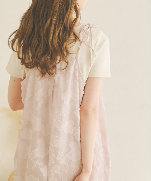 Ambre Neige(アンブルネージュ)の「オパールシアーキャミワンピース/【WEB/EC限定商品】(ワンピース・レディース・ブラック/ライトピンク/ライトベージュ・FREE)」の16枚目の写真