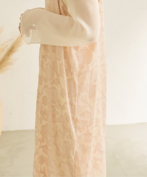 Ambre Neige(アンブルネージュ)の「オパールシアーキャミワンピース/【WEB/EC限定商品】(ワンピース・レディース・ブラック/ライトピンク/ライトベージュ・FREE)」の9枚目の写真
