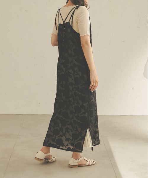 Ambre Neige(アンブルネージュ)の「オパールシアーキャミワンピース/【WEB/EC限定商品】(ワンピース・レディース・ブラック/ライトピンク/ライトベージュ・FREE)」の21枚目の写真