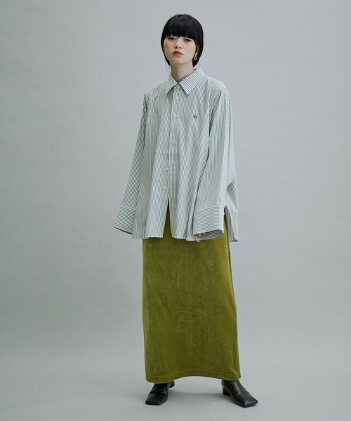 ADAM ET ROPE'（アダムエロペ）の「【WEB限定(一部店舗展開あり)】ワイドスリーブ刺繍シャツ（シャツ/ブラウス・レディース・ブルー系その他4/グリーン系その他/ダークラベンダー・FREE）」の15枚目の写真