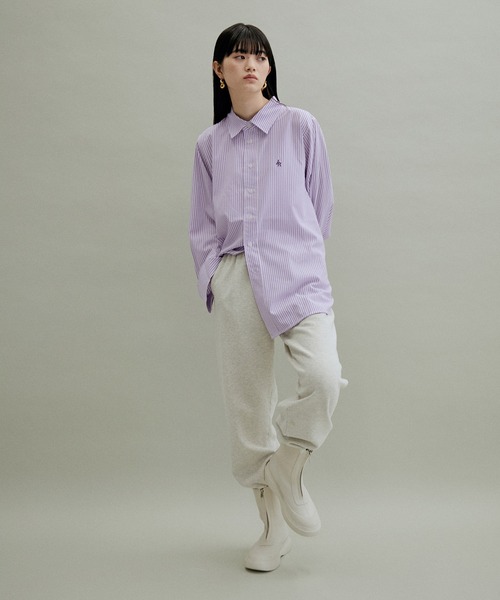 ADAM ET ROPE'（アダムエロペ）の「【WEB限定(一部店舗展開あり)】ワイドスリーブ刺繍シャツ（シャツ/ブラウス・レディース・ブルー系その他4/グリーン系その他/ダークラベンダー・FREE）」の10枚目の写真