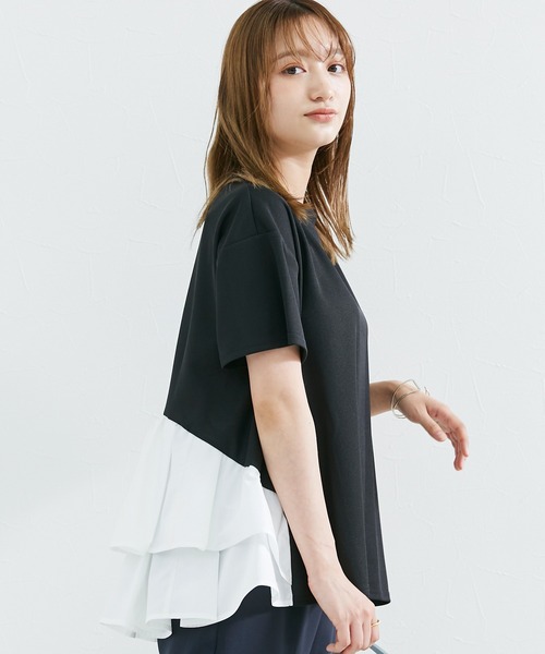 INCEDE(インシード)の「半袖カットソー(Tシャツ/カットソー・レディース・オフホワイト・4L)」の6枚目の写真