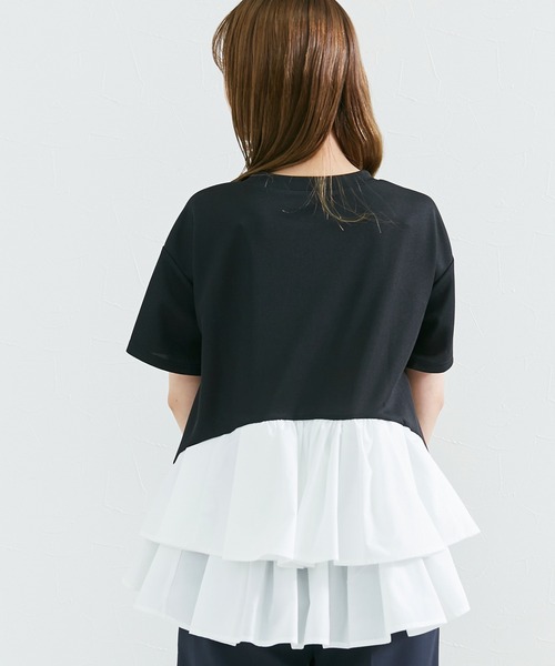 INCEDE(インシード)の「半袖カットソー(Tシャツ/カットソー・レディース・オフホワイト・4L)」の2枚目の写真