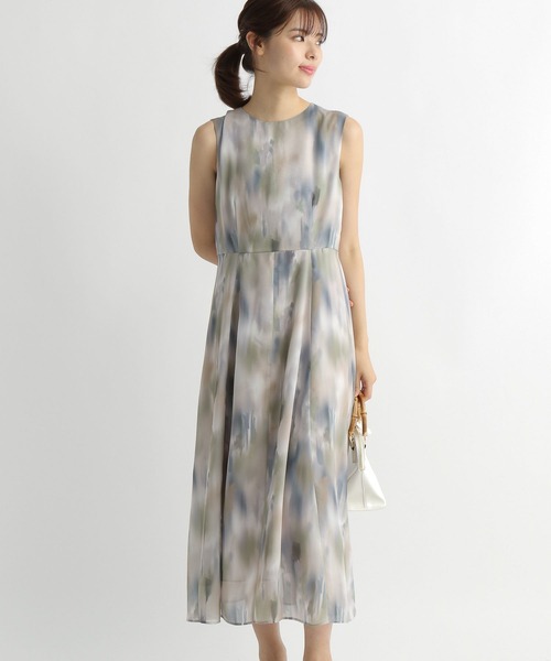 Andemiu(アンデミュウ)の「アブストラクトガラワンピース125645(ワンピース・レディース・グレー/ピンク・FREE)」の7枚目の写真