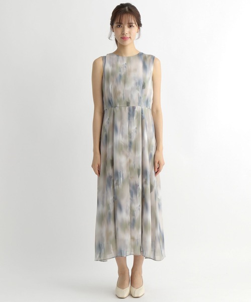 Andemiu(アンデミュウ)の「アブストラクトガラワンピース125645(ワンピース・レディース・グレー/ピンク・FREE)」の5枚目の写真