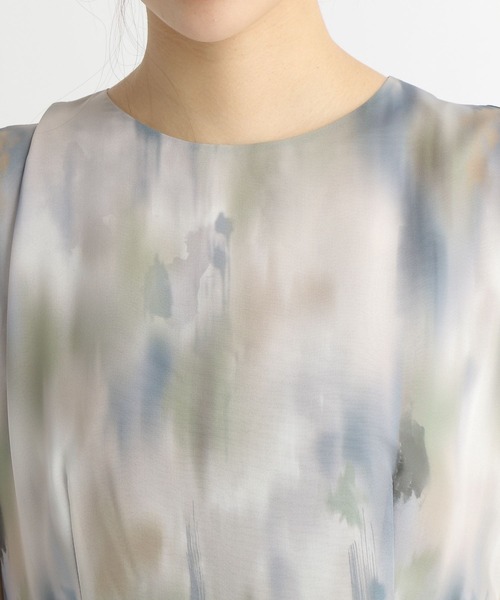 Andemiu(アンデミュウ)の「アブストラクトガラワンピース125645(ワンピース・レディース・グレー/ピンク・FREE)」の14枚目の写真