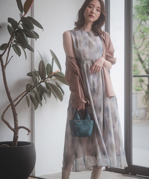 Andemiu(アンデミュウ)の「アブストラクトガラワンピース125645(ワンピース・レディース・グレー/ピンク・FREE)」の21枚目の写真