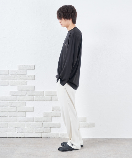 NIDO（ニド）の「if×NIDO フレアスリーブロンT（Tシャツ/カットソー・メンズ・ホワイト/ブラック・LARGE/MEDIUM）」の5枚目の写真