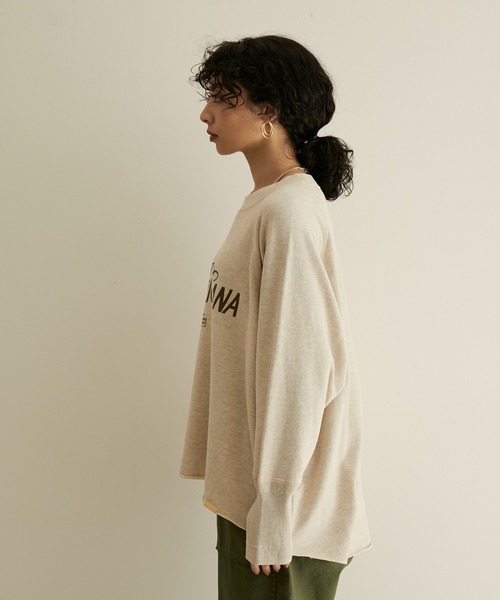 【AmericanaforSALON】別注サイドジップロゴスウェット