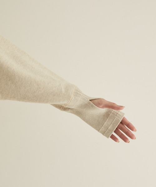 AMERICANA（アメリカーナ）の「【Americana for SALON】[ご好評につき追加決定！]別注サイドジップロゴスウェット（スウェット・レディース・グレー/オフホワイト/ブラウン・FREE）」の10枚目の写真