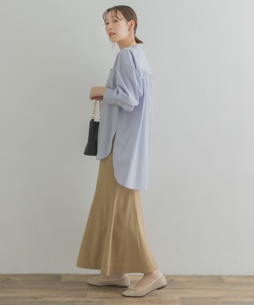 F by ROSSO(エフバイロッソ)の「F by ROSSO ストレッチマーメイドスカート(スカート・レディース・ダークブラウン/ベージュ・38/36)」の14枚目の写真