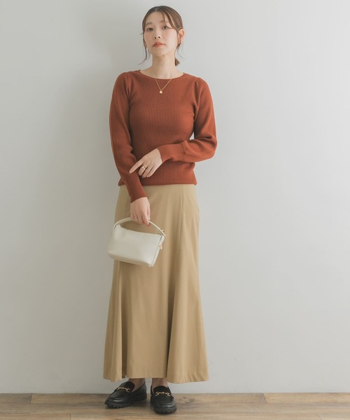 F by ROSSO(エフバイロッソ)の「F by ROSSO ストレッチマーメイドスカート(スカート・レディース・ダークブラウン/ベージュ・38/36)」の18枚目の写真