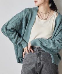 Green　Parks | 着流しケーブルカーディガン(カーディガン/ボレロ)