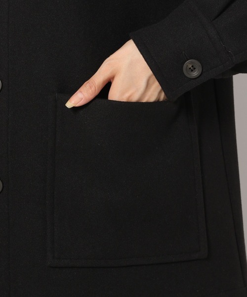 PAGEBOY（ページボーイ）の「ウーリーテックワークコート（ダウンジャケット/コート・レディース・オフホワイト/ブラック・FREE）」の16枚目の写真