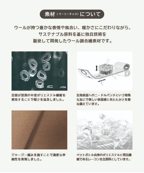 PAGEBOY（ページボーイ）の「ウーリーテックワークコート（ダウンジャケット/コート・レディース・オフホワイト/ブラック・FREE）」の22枚目の写真