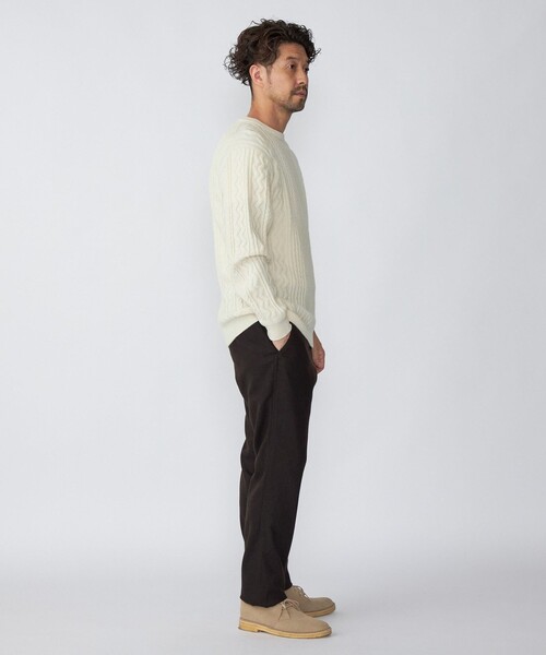 SHIPS（シップス）の「SHIPS:〈洗濯可能〉ランダムアラン クルーネック プルオーバー ニット（ニット/セーター・メンズ・ダークグリーン/ネイビー/グレー/オフホワイト・SMALL/MEDIUM/LARGE/X-LARGE）」の12枚目の写真