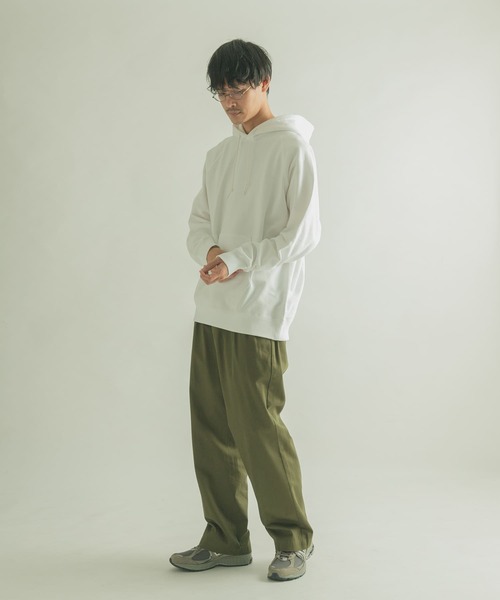 FORK&SPOON（フォークアンドスプーン）の「FORK&SPOON　OE裏毛スウェットフーディー（パーカー・メンズ・ホワイト/ネイビー/オレンジ・4/5）」の13枚目の写真