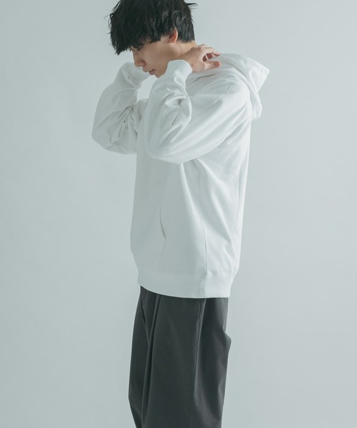 FORK&SPOON（フォークアンドスプーン）の「FORK&SPOON　OE裏毛スウェットフーディー（パーカー・メンズ・ホワイト/ネイビー/オレンジ・4/5）」の15枚目の写真