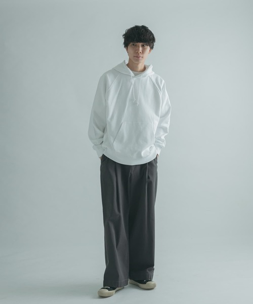 FORK&SPOON（フォークアンドスプーン）の「FORK&SPOON　OE裏毛スウェットフーディー（パーカー・メンズ・ホワイト/ネイビー/オレンジ・4/5）」の19枚目の写真