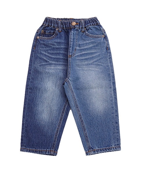 Ocean&Ground（オーシャン&グラウンド）の「ハーフ&ハーフデニムパンツ（80～140cm）（デニムパンツ・キッズ・ライトブルー/ブルー・90/100/110/120/80/130/95/140）」の4枚目の写真