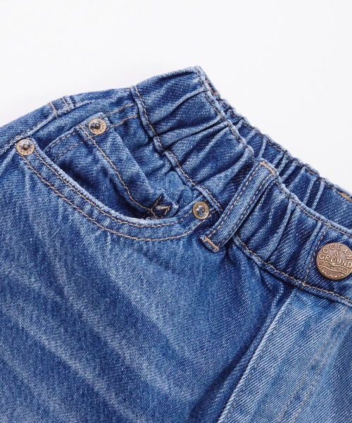 Ocean&Ground（オーシャン&グラウンド）の「ハーフ&ハーフデニムパンツ（80～140cm）（デニムパンツ・キッズ・ライトブルー/ブルー・90/100/110/120/80/130/95/140）」の9枚目の写真