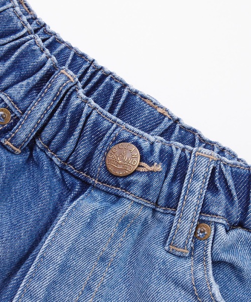 Ocean&Ground（オーシャン&グラウンド）の「ハーフ&ハーフデニムパンツ（80～140cm）（デニムパンツ・キッズ・ライトブルー/ブルー・90/100/110/120/80/130/95/140）」の11枚目の写真