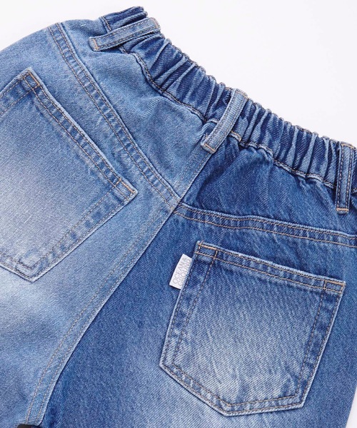 Ocean&Ground（オーシャン&グラウンド）の「ハーフ&ハーフデニムパンツ（80～140cm）（デニムパンツ・キッズ・ライトブルー/ブルー・90/100/110/120/80/130/95/140）」の13枚目の写真