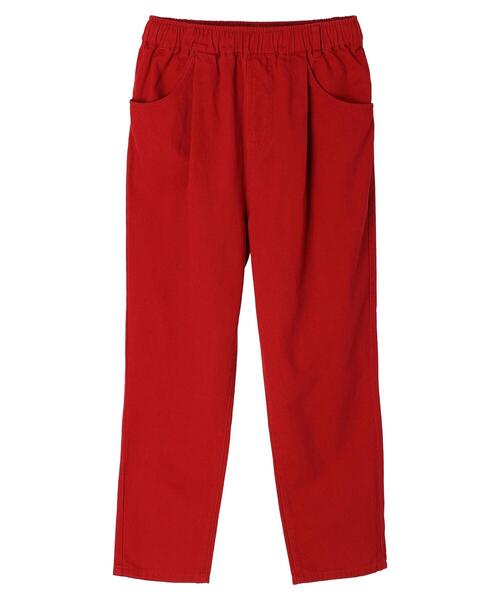 CRAFT STANDARD BOUTIQUE（クラフトスタンダードブティック）の「ツイルタックパンツ　＊（スラックス・レディース・バーガンディー/グリーン/モカ/マスタード/ブラック・FREE）」の17枚目の写真