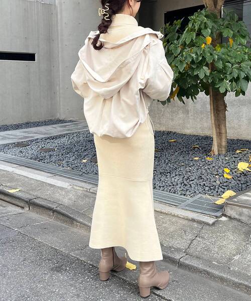 MAJESTIC LEGON(マジェスティックレゴン)の「マルチwayショートマンパ(その他アウター・レディース・ブラック/グレー/アイボリー・SMALL/MEDIUM)」の13枚目の写真