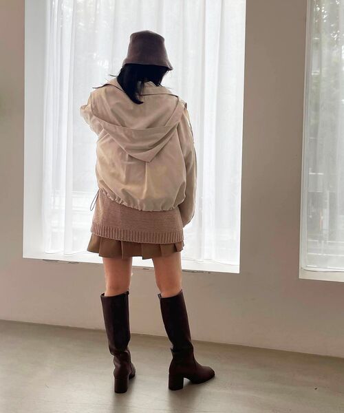 MAJESTIC LEGON(マジェスティックレゴン)の「マルチwayショートマンパ(その他アウター・レディース・ブラック/グレー/アイボリー・SMALL/MEDIUM)」の7枚目の写真