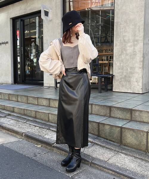 MAJESTIC LEGON(マジェスティックレゴン)の「マルチwayショートマンパ(その他アウター・レディース・ブラック/グレー/アイボリー・SMALL/MEDIUM)」の14枚目の写真