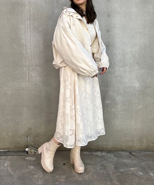 MAJESTIC LEGON(マジェスティックレゴン)の「マルチwayショートマンパ(その他アウター・レディース・ブラック/グレー/アイボリー・SMALL/MEDIUM)」の11枚目の写真