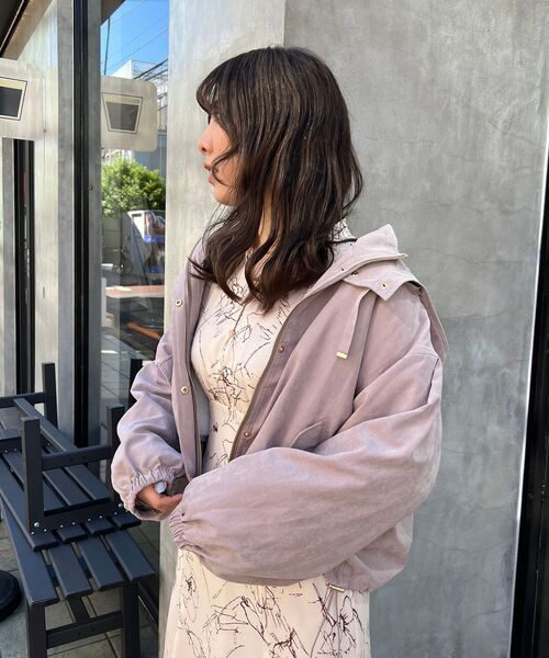 MAJESTIC LEGON(マジェスティックレゴン)の「マルチwayショートマンパ(その他アウター・レディース・ブラック/グレー/アイボリー・SMALL/MEDIUM)」の22枚目の写真