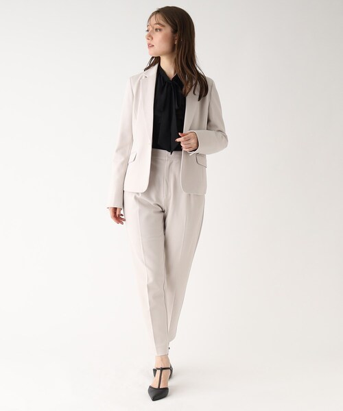index(インデックス)の「セットアップ対応 DELEGANT ポンチテーパードパンツ【WEB限定アイテム/洗濯機洗い可】(その他パンツ・レディース・チャコールグレー/ブラック/ブラック系/ネイビー/ライトグレー・40/38/36/42)」の16枚目の写真