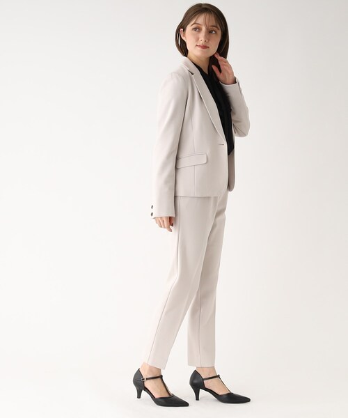 index(インデックス)の「セットアップ対応 DELEGANT ポンチテーパードパンツ【WEB限定アイテム/洗濯機洗い可】(その他パンツ・レディース・チャコールグレー/ブラック/ブラック系/ネイビー/ライトグレー・40/38/36/42)」の18枚目の写真