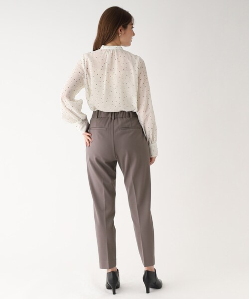 index(インデックス)の「セットアップ対応 DELEGANT ポンチテーパードパンツ【WEB限定アイテム/洗濯機洗い可】(その他パンツ・レディース・チャコールグレー/ブラック/ブラック系/ネイビー/ライトグレー・40/38/36/42)」の21枚目の写真