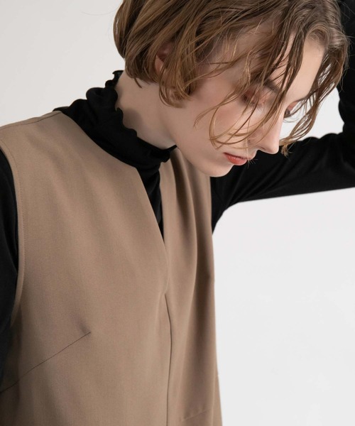 CEDNIE(セドニー)の「ハイネックシアートップス(Tシャツ/カットソー・レディース・ブラック/オフホワイト・M)」の11枚目の写真