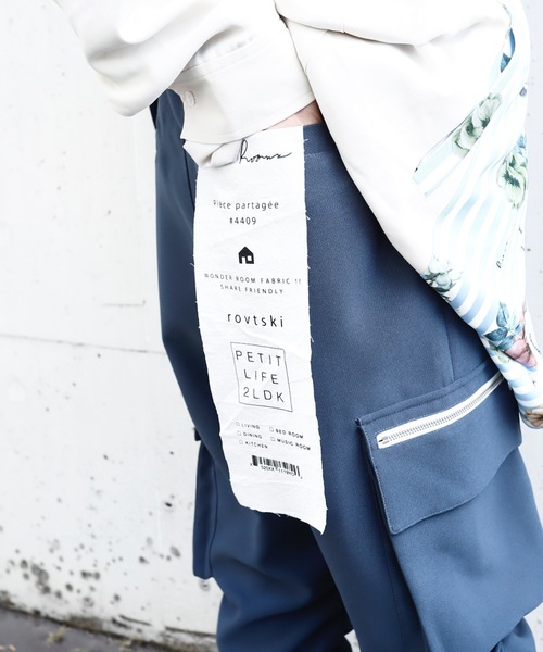 rovtski(ロフトスキー)の「SHARE ROOMSRIB ROOM PANT/シェアルーム リブルームパンツ(カーゴパンツ・レディース・ネイビー/ブルー・FREE)」の20枚目の写真