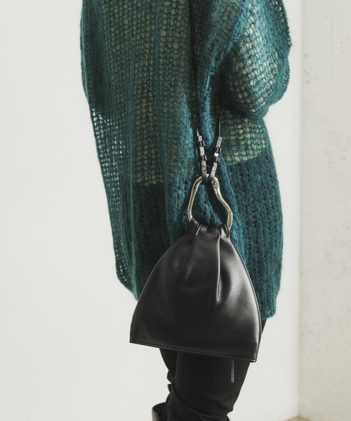 URBAN RESEARCH（アーバンリサーチ）の「LE VERNIS　リングミニショルダーM（ショルダーバッグ・レディース・ブラック/ベージュ/ブルー・-）」の8枚目の写真