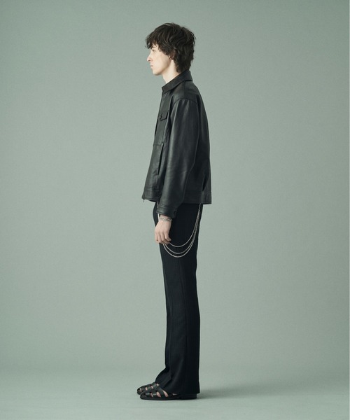 juha（ユハ）の「COW LEATHER BLOUSON（ライダースジャケット