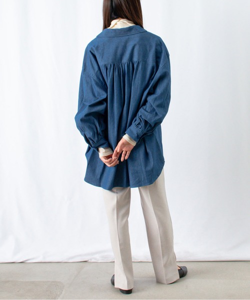 LUCA/LADY LUCK LUCA(ルカ/レディラックルカ)の「LC/LLL パウダースリットテーパードパンツ(スラックス・レディース・ダークブルー/ライトグレー・36(S)/38(M))」の21枚目の写真