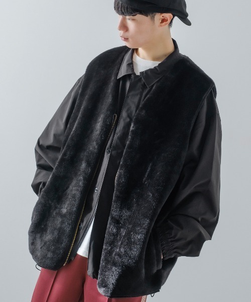 improves（インプローブス）の「オーバーサイズ ファーベスト（ベスト・メンズ・ブラック/ブラウン・LARGE/MEDIUM）」の18枚目の写真