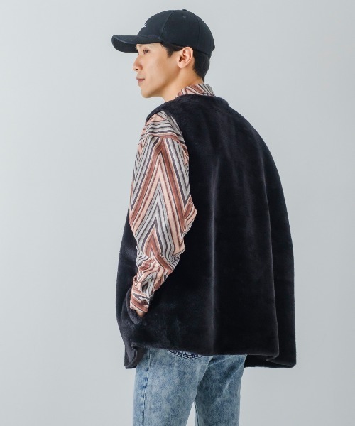 improves（インプローブス）の「オーバーサイズ ファーベスト（ベスト・メンズ・ブラック/ブラウン・LARGE/MEDIUM）」の22枚目の写真