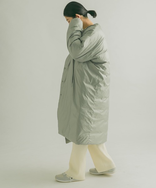 FORK&SPOON（フォークアンドスプーン）の「FORK&SPOON　Soronaステッチレスコート（その他アウター・レディース・カーキ/ブラック・1）」の18枚目の写真