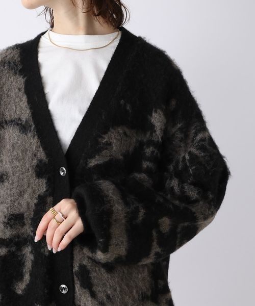 JEANASIS（ジーナシス）の「5GFoggyキモウVカーディガン/173810（カーディガン/ボレロ・レディース・ブラック系その他/グレー系その他/ベージュ系その他/ブルー系その他・FREE）」の21枚目の写真